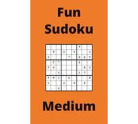 Orange Fun Sudoku Book, 9x9 Puzzles, 100 Pages, 5x8, Medium