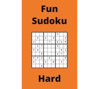 Orange Fun Sudoku Book, 9x9 Puzzles, 150 Pages, 5x8, Hard