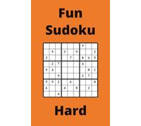 Orange Fun Sudoku Book, 9x9 Puzzles, 200 Pages, 5x8, Hard