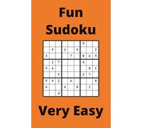 Orange Fun Sudoku Book, 9x9 Puzzles, 300 Pages, 5x8, Very Easy