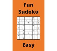 Orange Fun Sudoku Book, 9x9 Puzzles, 50 Pages, 5x8, Easy