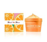 Orange Glow Cleansing Mud Mask - Brightening Detox Face Mask with Natural Clay, Orange Extract & Vitamin C for Radiant Skin, Pore Cleansing, Oil Control - Vegan, Cruelty-Free