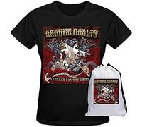 Orange Goblin A Eulogy for The Damned Pure Cotton Graphic T Shirts for Women Crew Neck Black Black S