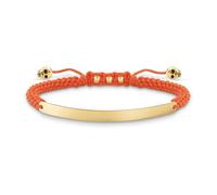 Orange Gold Bracelet Nylon 925 Silver, female, THOMAS SABO, Bracelets, Multicolor, ONE SIZE, Accessories ONE SIZE