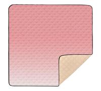 Orange Gradient Large Sturdy Baby Gym & Activity Mat for Indoor Outdoor Cozy Breathable Padded Baby Mat for Baby Kids Toddlers Infants, 50'' x 50''