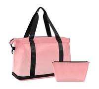 Orange Gradient Overnight Travel Duffel Bag Gym Carry on Duffel Bags with Toiletry Bag for Hiking Large Capacity, Orange gradient, One Size