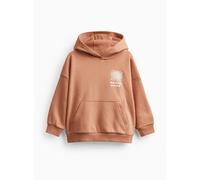 Orange Graphic Print Washed Hoodie 4-5 years