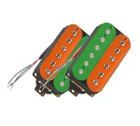 Orange Green Electric Guitar Humbucker Pickup Coil Spliting Pickup 4 Conduct Cable Pickups Set(Color:One set)