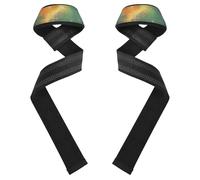 Orange Green Romantic Starry Sky Universe Wrist Wraps and Lifting Straps 26" Power Workouts Deadlift Strap for Workout, Gym, Powerlifting, Bodybuilding venda para muneca de la mano