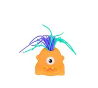 (Orange) Hair Pulling Scream Toy One Big Eyed Monsters Children Gift Doll Decompression