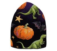 orange halloween dinosaur beanie for men beanies for women warm for hiking fall decor halloween decor