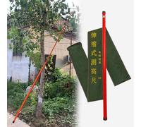 Orange Height Measuring Stick Lineman with Hook, Lightweight Survey Rod for Elevated Work/Power Line Inspections, 1 2 3 4 Pack Measuring Pole Ranging Rods(1 Pack,18m/59ft)