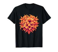 Orange Hibiscus Tropical Blossom Summer Aesthetic T-Shirt