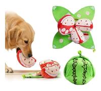 Orange Hide and Seek Plush Dog Toy, 3 in 1 Interactive Squeaky Bundle Pack with Crinkle Papers, Puppy Pet Puzzle Toys for Small Medium Dogs (B)
