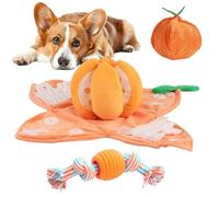 Orange Hide-and-Seek Plush Dog Toy,Snuffle Mat for Dogs,Interactive Puppy Toys for Boredom Relief and Mental Stimulation,Puzzle Feeding Mat for Training,Enrichment Games,Treat-Based Brain Activity (A)