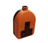 Orange High Impact Extension Lead Single Socket/Heavy Duty Electrical 1 Gang