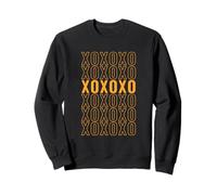 Orange Hugs N Kisses Orange Graphic Sweatshirt