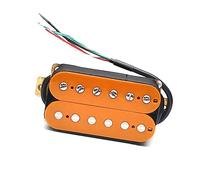 Orange Humbucker Electric Guitar Pickup Coil Spliting Pickup Dual Coill Pickup 4 Conduct Cable Output Electric Guitar Parts Replacement (Color : Bridge)
