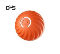(orange) Interactive Rolling Ball Dog Toy Motion-Activated Rechargeable Ball Toy Automatic Moving Bouncing Ball with Light for Cats Dogs
