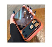 (Orange, iPhone 17 Pro Max) Luxury High-quality Translucent Metal Lens Frame Protective Case for 17 Pro Max ,17 Air ,17 Pro,17 Phone Case Simple and Stylish