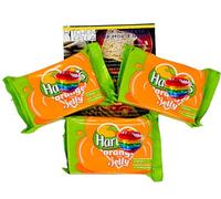 Orange Jelly, 135g, Pack of 3 with Kitchen Fella Movie Treats Postcard, Fat Free