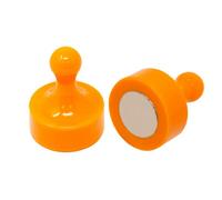 Orange Jumbo Skittle Magnets For Fridge, Office, Whiteboard, Noticeboard, Filing Cabinet - 29mm Dia X 38mm Tall