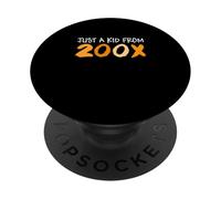 Orange Just A Kid From 200X Orange Graphic PopSockets Adhesive PopGrip