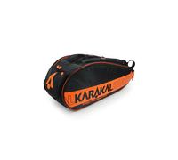 (Orange) Karakal Pro Tour Comp 2.2 Racket Bag 9 Racket Competition Double Shoulder Straps