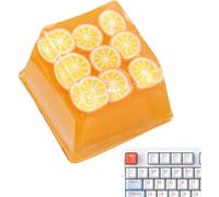 (orange) Keyboard Keycaps Set,Cute Keycaps | Candy Fruit Keycaps Decorative Computer Accessories For Mechanical Keyboard Backlit Keycaps Replacement