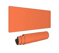 Orange Keyboard Mat Long Solid Color Mouse Pad for Men Women Girls Boys Extended Large Desk Mat 31.5 x 11.8 in
