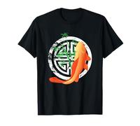 Orange Koi Fish Graphic Design Gift, Yoga Meditation T-Shirt