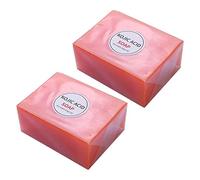 Orange Kojic Acid Soap, Lightening Skin Cleanser Bar Soap, Kojic Acid Orange Soap, Dark Spot Remover for Body and Face (2PC)