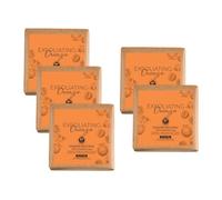 Orange Kokum Butter Bath Soap for Women & Men | Cold Processed with Vitamin C | Body Acne, Pimple & Oil Control | Boosts Collagen & Improves Skin Tone | Gentle Exfoliation | 125g x 5