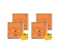 Orange Kokum Butter Bath Soap for Women & Men | Cold Processed with Vitamin C | Controls Body Acne, Pimples & Excess Oil | Boosts Collagen & Skin Tone | 125g x 4