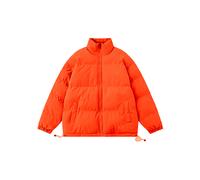 (Orange, L) Waterproof Winter Coat Y2k Solid Harajuku Puffer Jacket Men Oversized Black Bubble Coat Korean Fashions Hooded Parkas