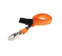 Orange Lanyard for Neck to be use with ID Card Holders from PCL Media Ltd ID Badge Holders and ID Plastic Pockets Neck Strap Lanyard Comes with Metal Lobster Clip and Safety Breakaway