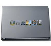Orange Laptop Sticker Laptop Skin 290 mm with sights