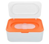 Orange Large Capacity PP Wipes Dispenser for Home Table Use