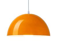 Orange Large Chandelier Farmhouse Barn Pendant Light Colorful Pendant Lighting Stylish Gloss Hanging Light Modern Industrial Style Hanging for Kitchen Island Close to Ceiling