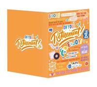 Orange Large Retirement Cards, Jumbo Farewell Greeting Card Huge Big Retired Funny Leaving Giant Luck Farewell Gift for Coworker Men Women