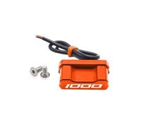 (orange LED lights) Rear License Plate Holder Bracket with Light Tail Tidy Fender Eliminator