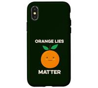 Orange Lies Matter No Liars Inside Joke Patriot America USA Case for iPhone X/XS