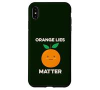 Orange Lies Matter No Liars Inside Joke Patriot America USA Case for iPhone XS Max