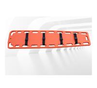 Orange Lightweight Spine Board Stretcher, Neck Brace & Head Bed, Plastic Emergency Rescue Spine Board for EMT, Ambulance & Sports Field Use(C)