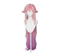 Orange Long Straight Cosplay Wig Anime Game Cos Hair Costume Synthetic Wig for Halloween Party