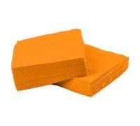 Orange Luncheon Napkins - 100-4-Fold 2-ply 33cm x 33cm - Durable, Strong & Sleek for Parties & Events