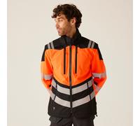 Orange male 4XL Regatta Professional Men's Hi-Vis X PRO 3 Layer Softshell Jacket Class 2 Orange, Size: 4XL