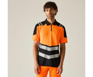 Orange male XXL Regatta Professional Men's Hi-Vis X-Pro Polo Class 1 Orange, Size: XXL