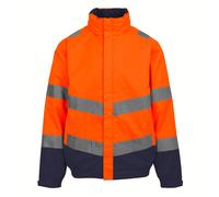 Orange male XXL Regatta Professional Men's Waterproof Hi-Vis Pro Contract Dover Jacket Orange, Size: XXL