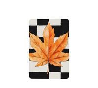 Orange Maple Leaf On Black White Car Air Fresheners 4 Pcs Hanging Scented Cards Fragrance Scented Cards For Car Aromatherapy Tablets